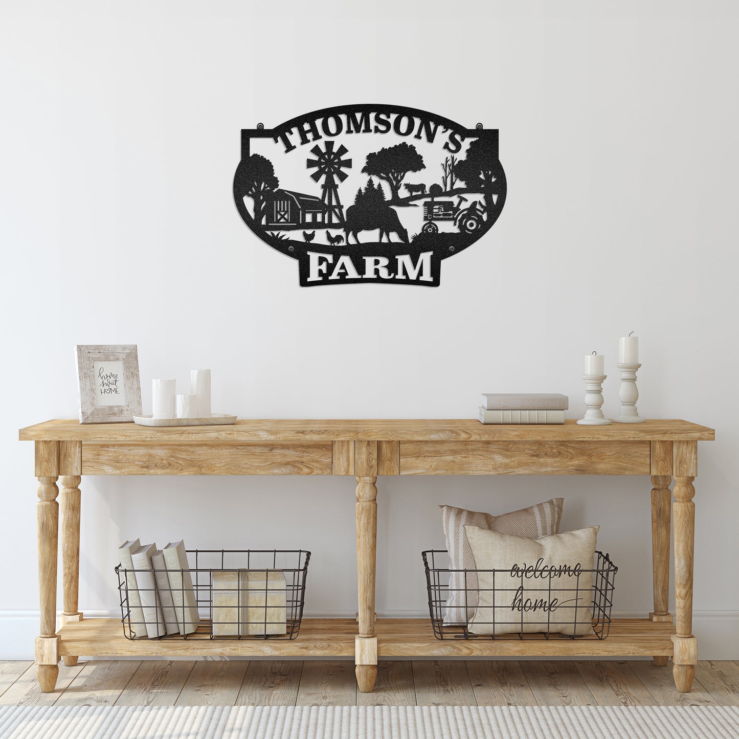 Better Farm Life - Farmhouse Decoration - LED Light Personalized Cut Metal Sign