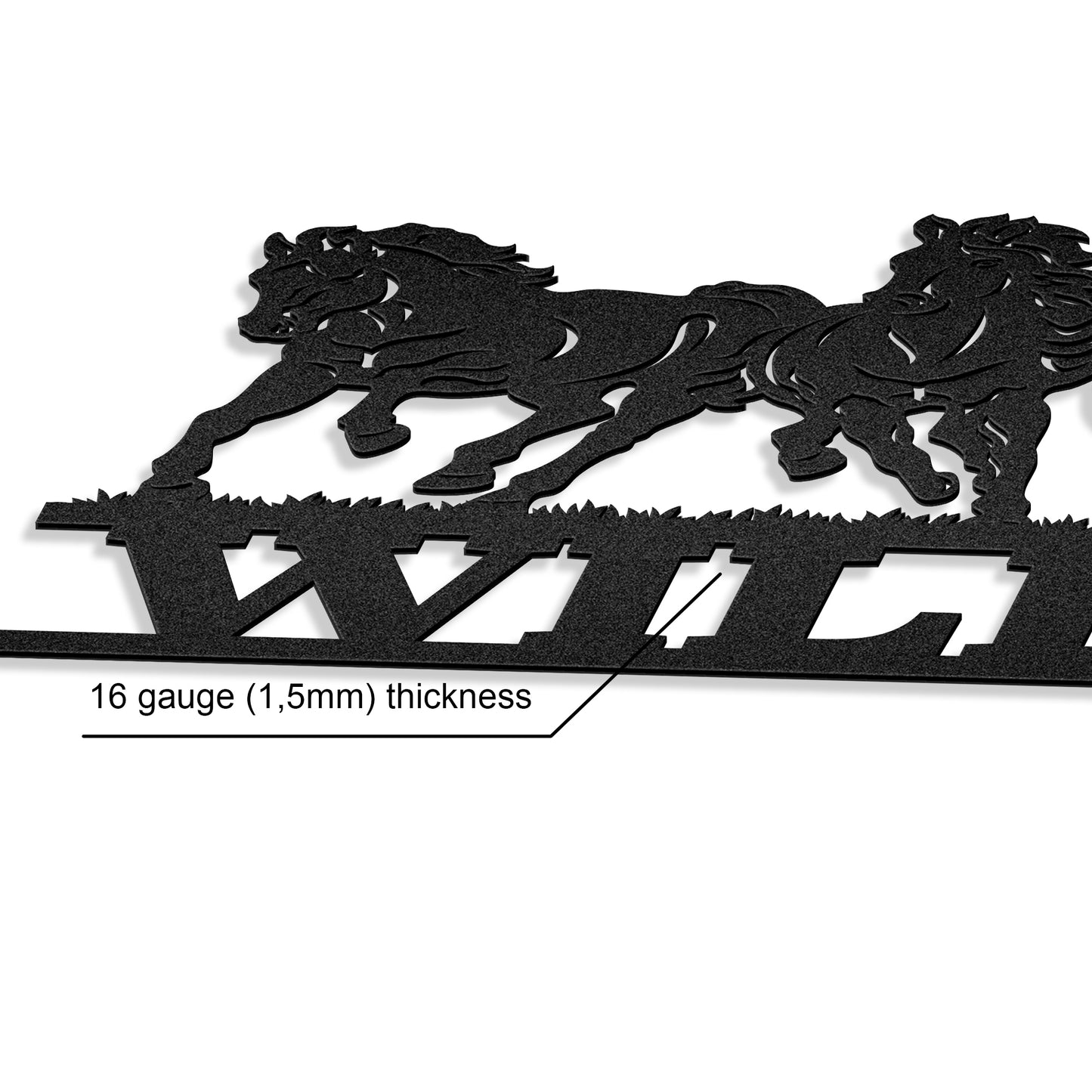 Horse Racing - Farmhouse Home Decoration - LED Light Personalized Cut Metal Sign