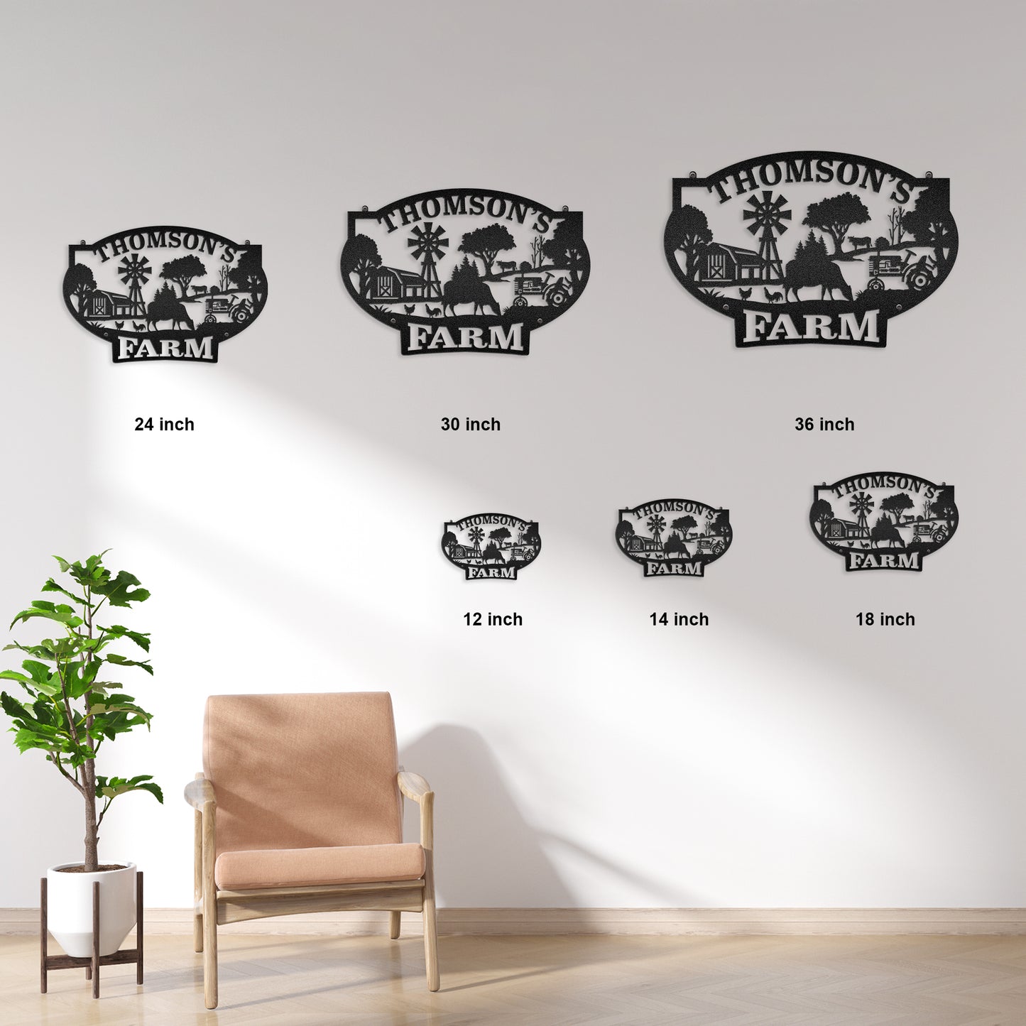 Better Farm Life - Farmhouse Decoration - LED Light Personalized Cut Metal Sign