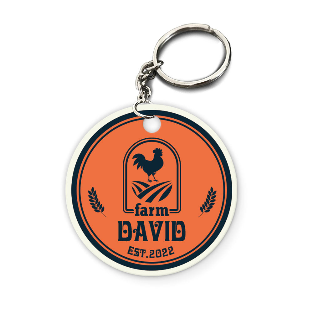 Personalized Farm Logo - Farm Life Accessories - Acrylic Keychain