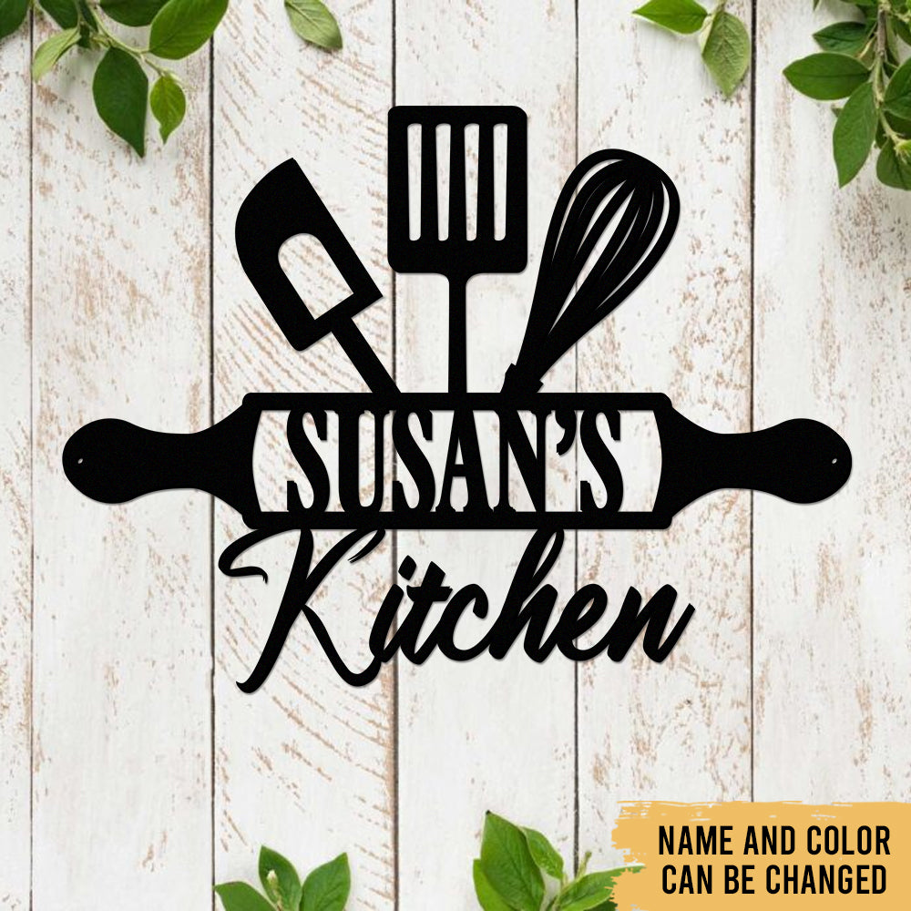 Cooking Utensil Sets - Farmhouse Decoration Farms Life - Personalized Cut Metal Sign