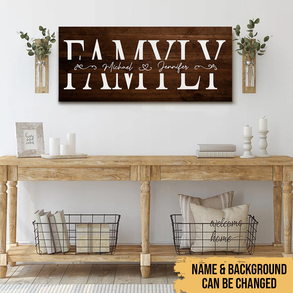 Personalized Home is Where The Heart is Quotes Home Signs for Family Decor  Farmhouse Home Decor Wooden Look Wall Decor Metal Wood Signs Welcome Home