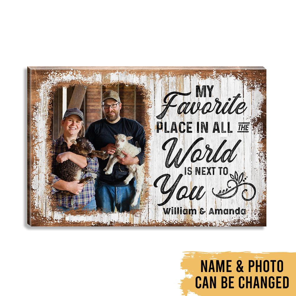 Better Together Farmers - Farm Life Family Animals - Photo Personalized Canvas - Heralus