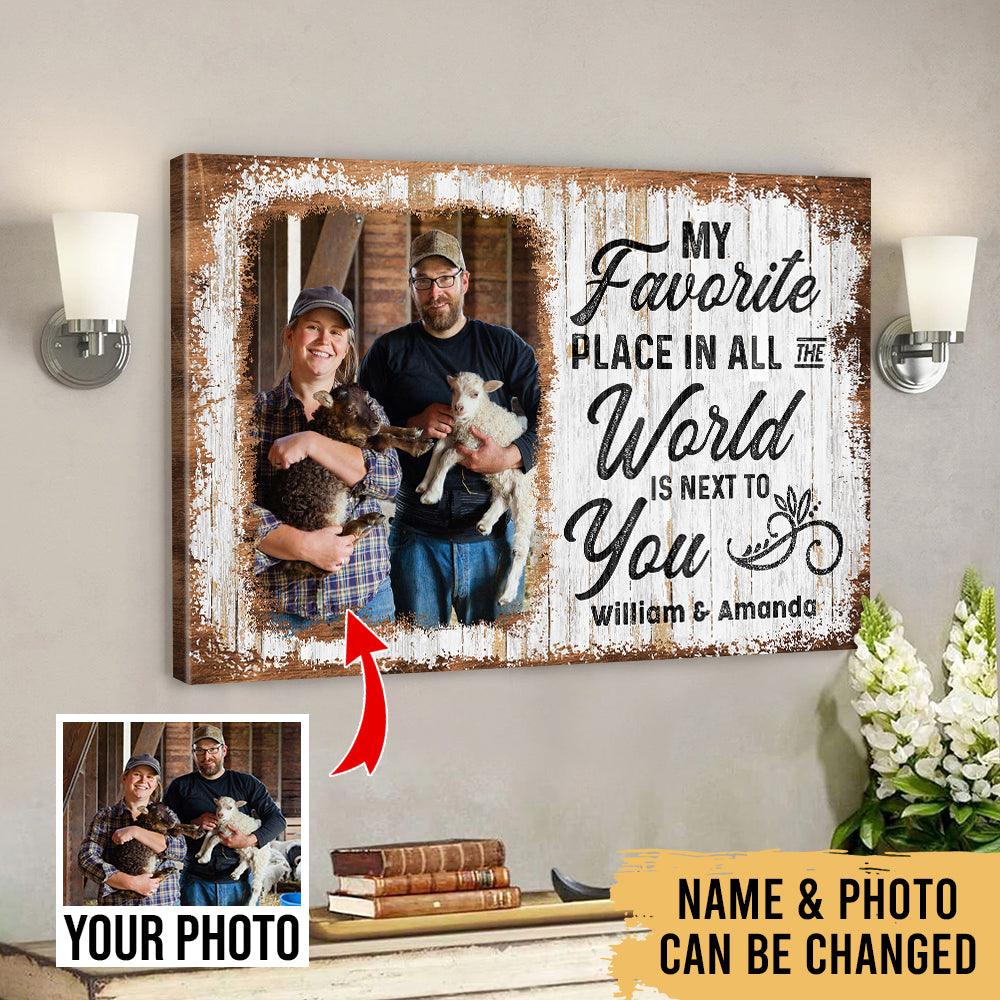 Better Together Farmers - Farm Life Family Animals - Photo Personalized Canvas - Heralus