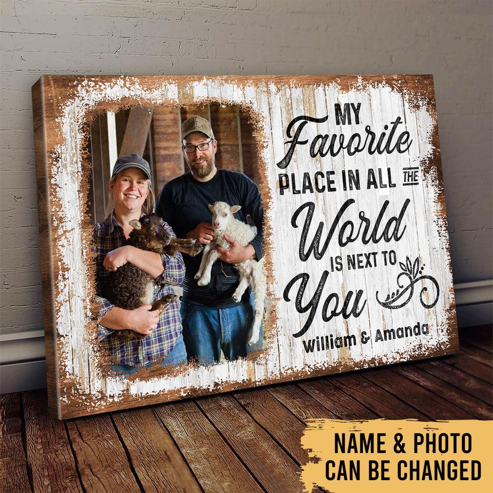 Better Together Farmers - Farm Life Family Animals - Photo Personalized Canvas - Heralus