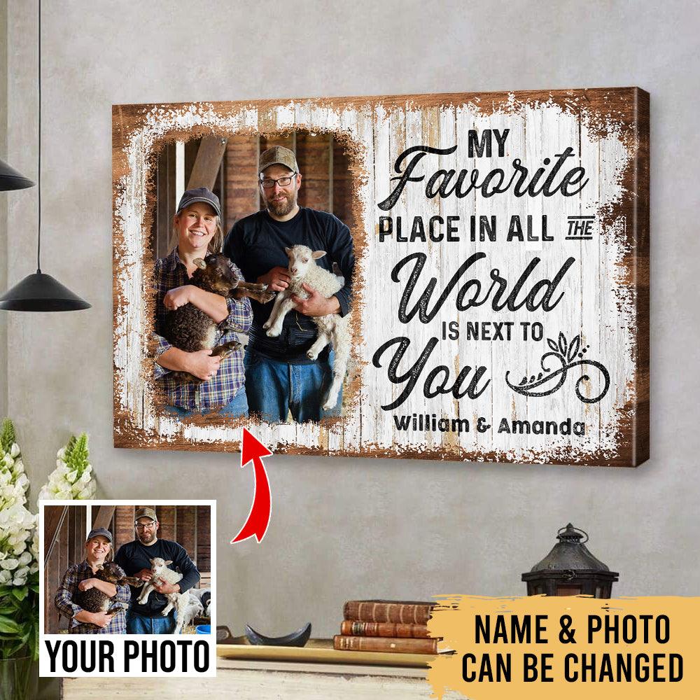 Better Together Farmers - Farm Life Family Animals - Photo Personalized Canvas - Heralus