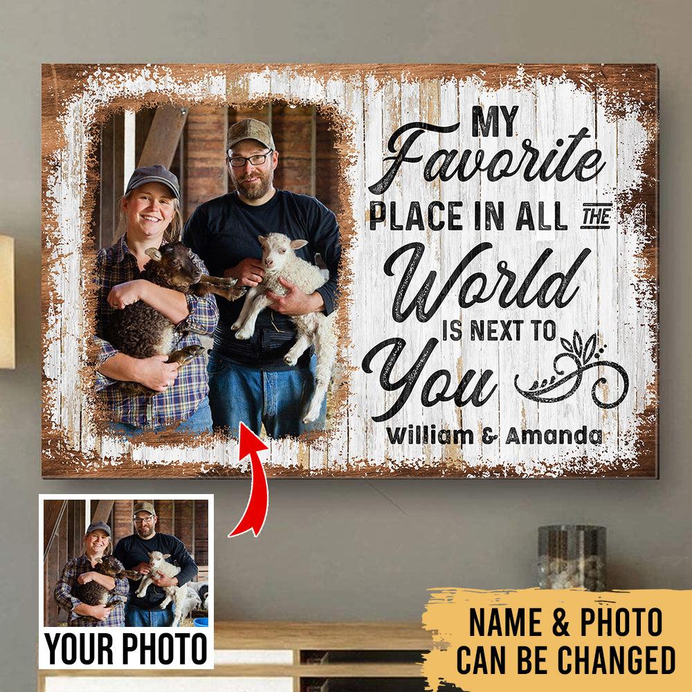 Better Together Farmers - Farm Life Family Animals - Photo Personalized Canvas - Heralus