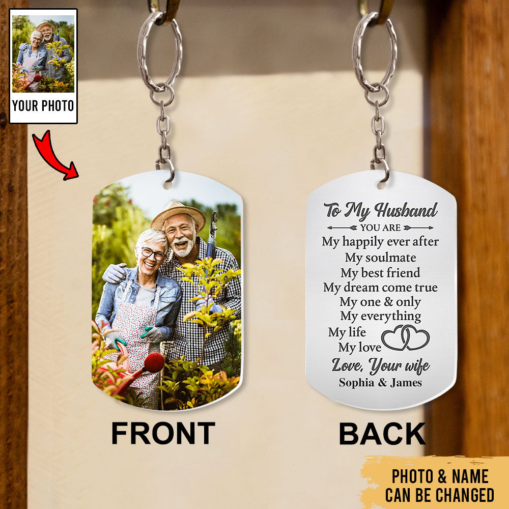 To My Husband Lifelong Soulmate - Country Farm Love Accessories - Personalized Aluminium Keychain