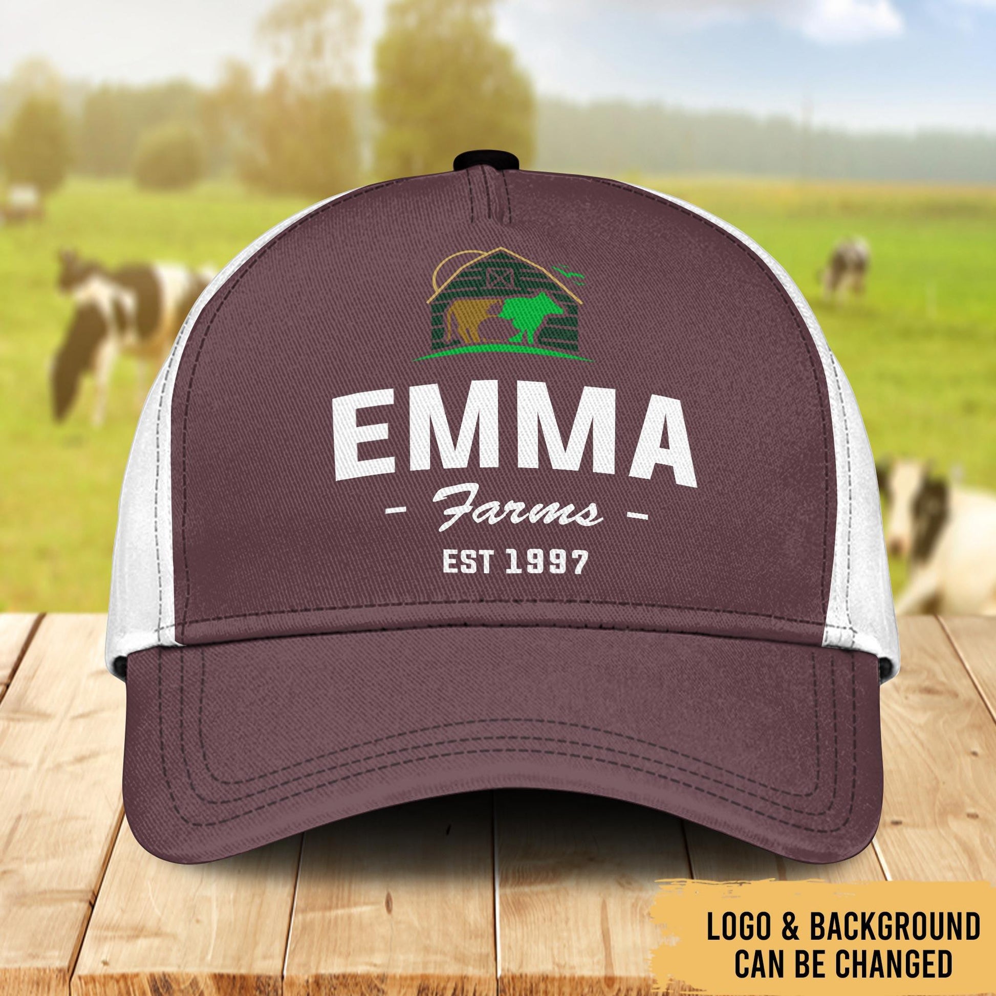 Farm Logo - Country Farm Life - Personalized Classic Cap - Heralus