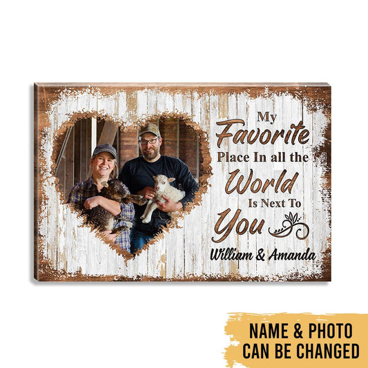 Farmers Together - Farm Life Family Animals - Photo Personalized Canvas - Heralus