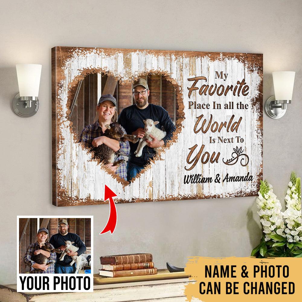 Farmers Together - Farm Life Family Animals - Photo Personalized Canvas - Heralus