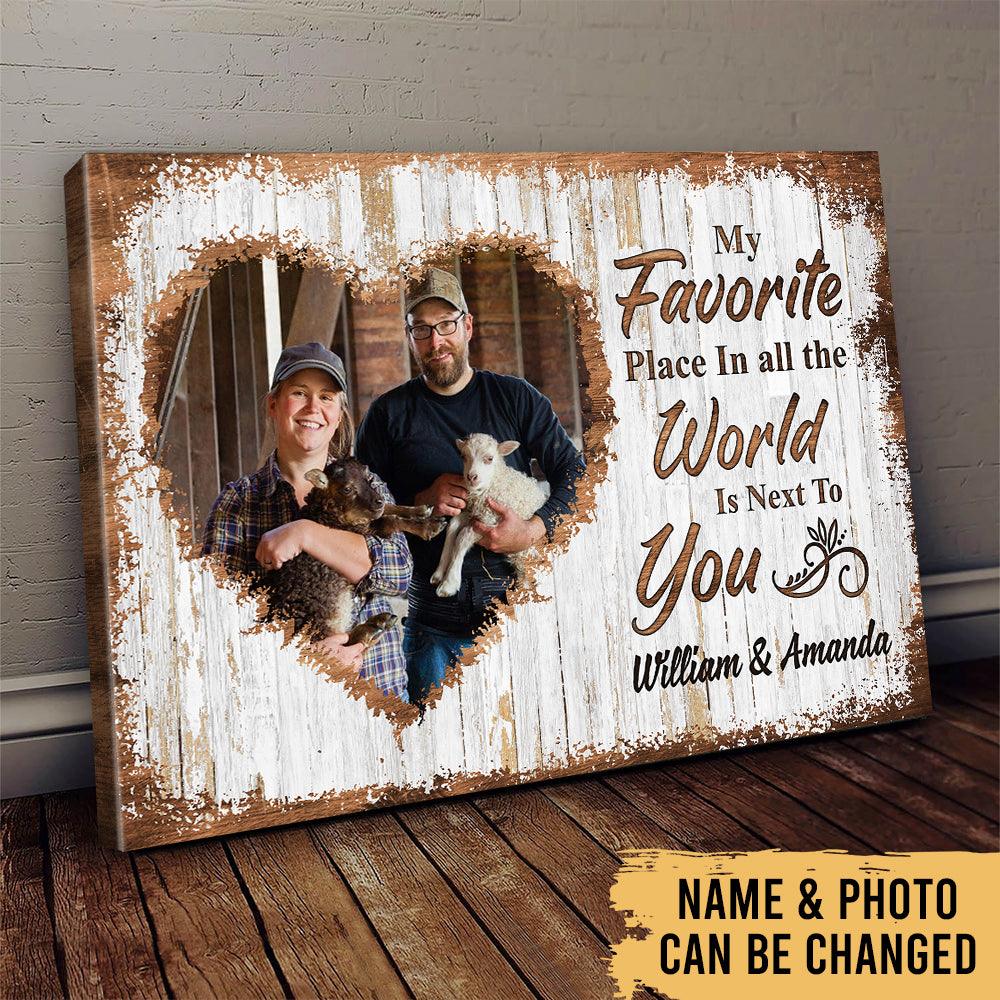 Farmers Together - Farm Life Family Animals - Photo Personalized Canvas - Heralus