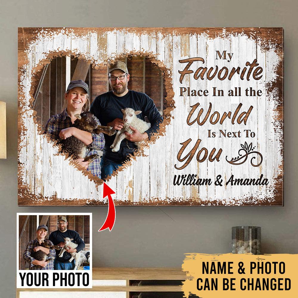 Farmers Together - Farm Life Family Animals - Photo Personalized Canvas - Heralus