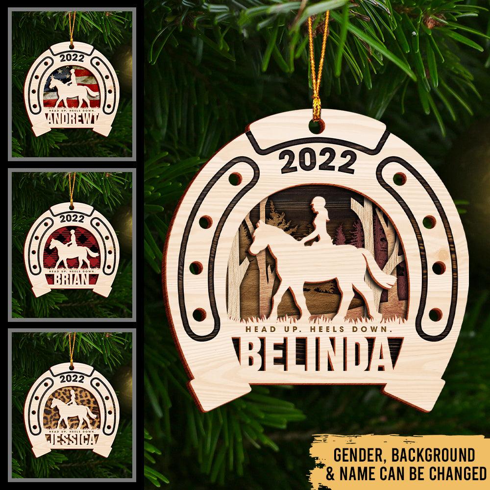 Horseback Riding Ornament - Farmhouse Decoration - Personalized 2-Laye –  Heralus